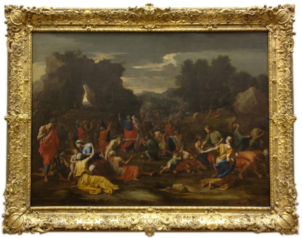 The Israelites gathering the manna in the desert - painted for Chantelou (1637-1639)