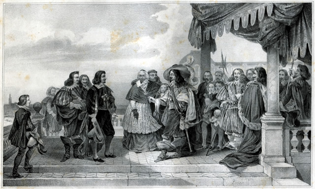 Poussin présenté à Louis XIII